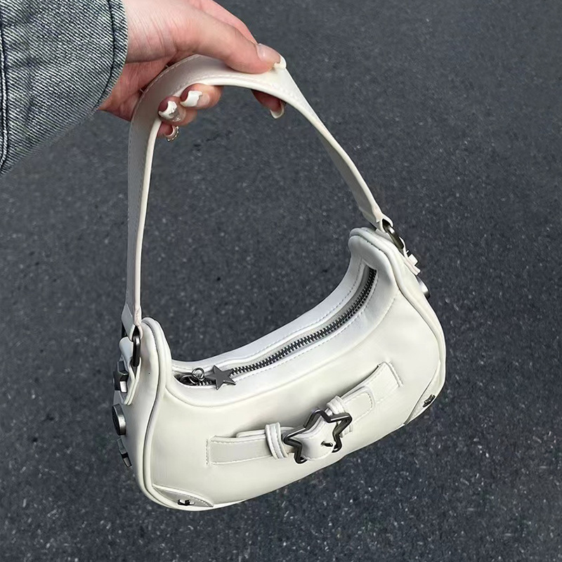 Summer 2025 American Hot Girl Pentagram Underarm Bag Women S Hip Hop Style Handbag Fashion Designer Mini Underarm Bag Casual Crossbody Bag Wallet Phon