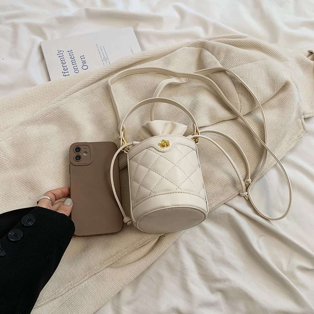 gge Women's Advanced 2025 New Small Fragrant Style Handheld Bucket Fashion Single Shoulder Crossbody Bag