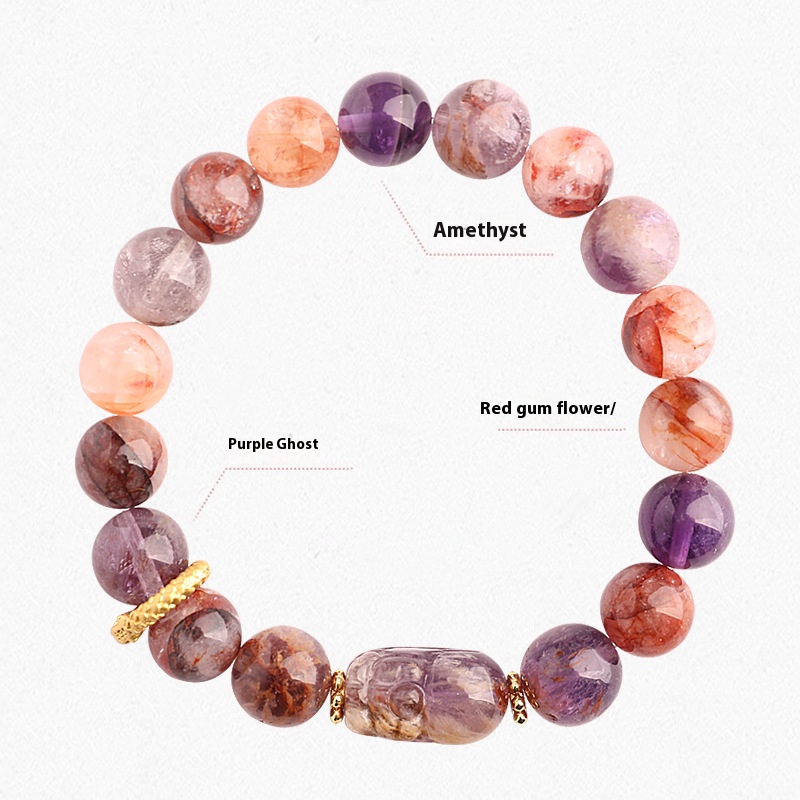 Nine Purple Fire Tenglong Bracelet Golden Dragon Tengfei Shunti Toukui Pixi Amethyst