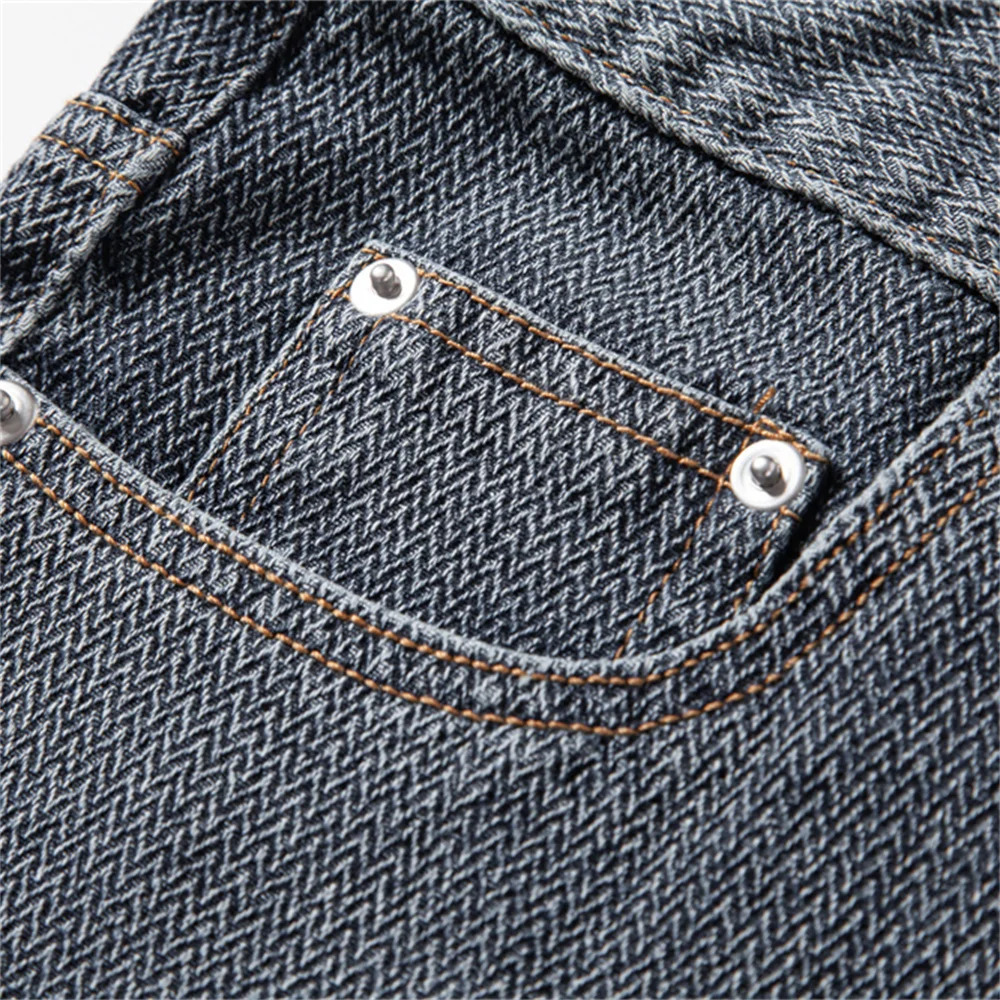 AIOPESON Mens Retro Denim Cotton Blended Shorts Multi Pocket Solid Color Casual Street Clothing Day 250312