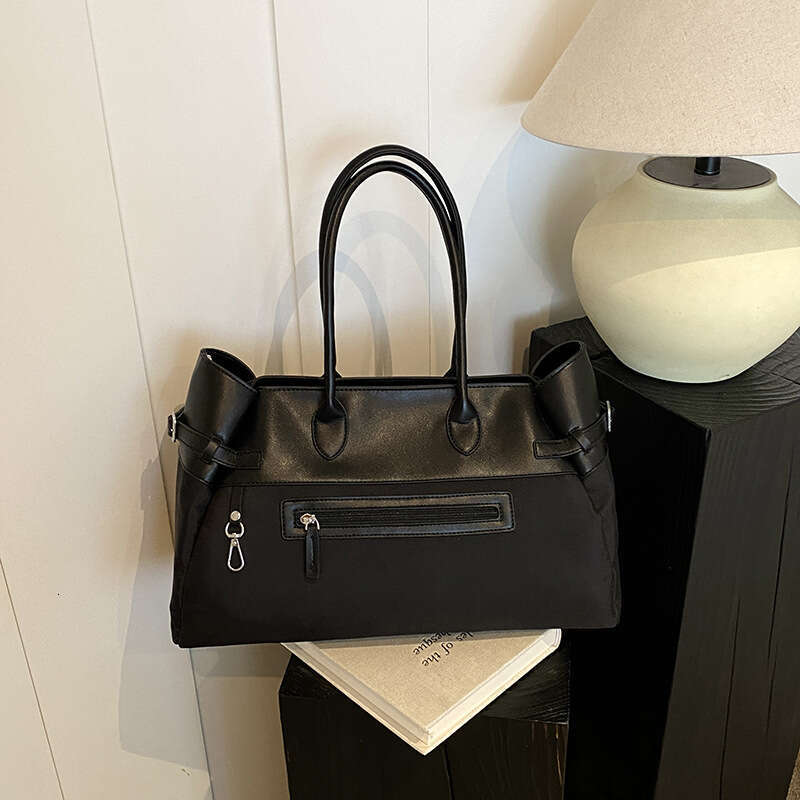 Women's Bags handbag Tote Autumn New Meilad Shoulder Large Capacity Color Contrasting Fashion Travel Bag