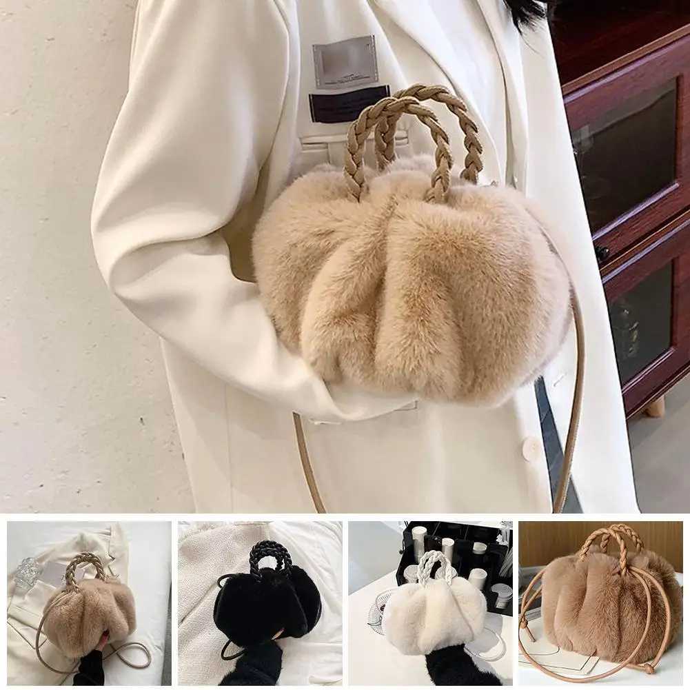 New Arrival Cute Pumpkin Bag 2025 Autumn/Winter New Cloud Cross Body Bag Niche Design Sweet Girl Handbag T250407