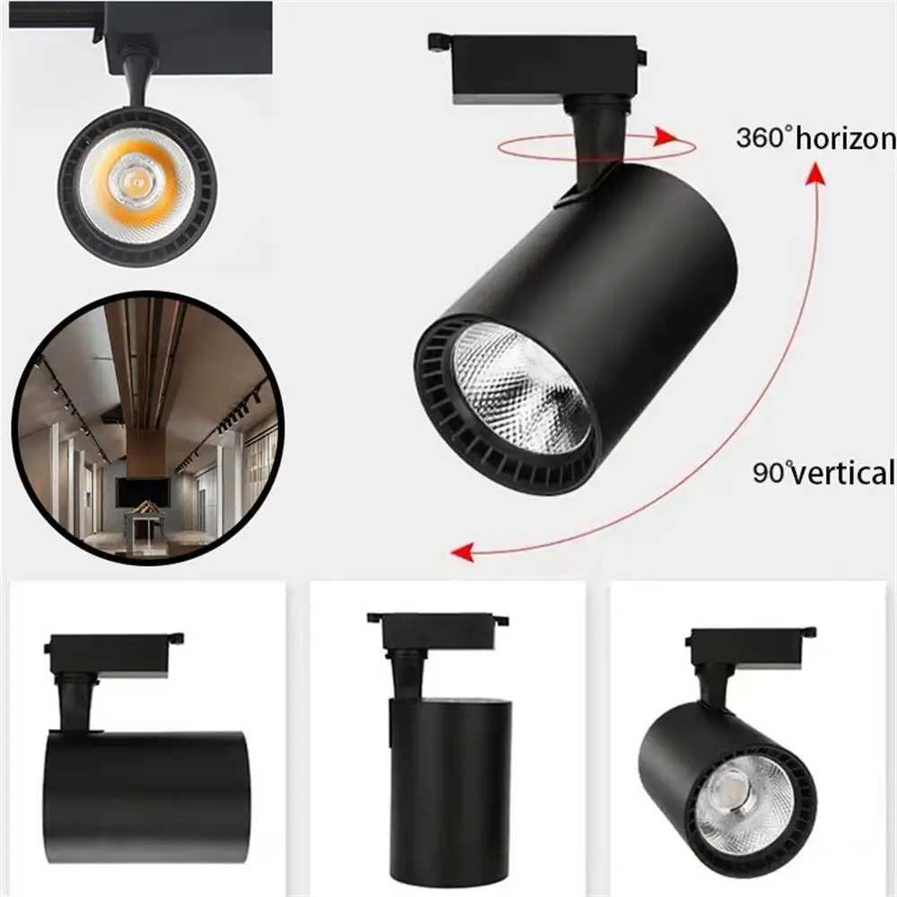 Set Led Track Light Fixture Track Lighting Wall Lamp Rail Spot Lights Led track rail Spotlight Clothing Shop Smart Home Lighting Z250312