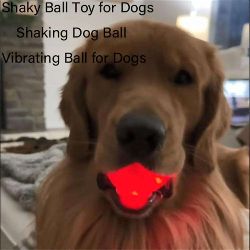 DHpet Jumping Toy, Automatic Moving Toy Ball Shaky Active Ball, 360° Smart Electric Dog Toys Balls for Small Medium Large Dogs