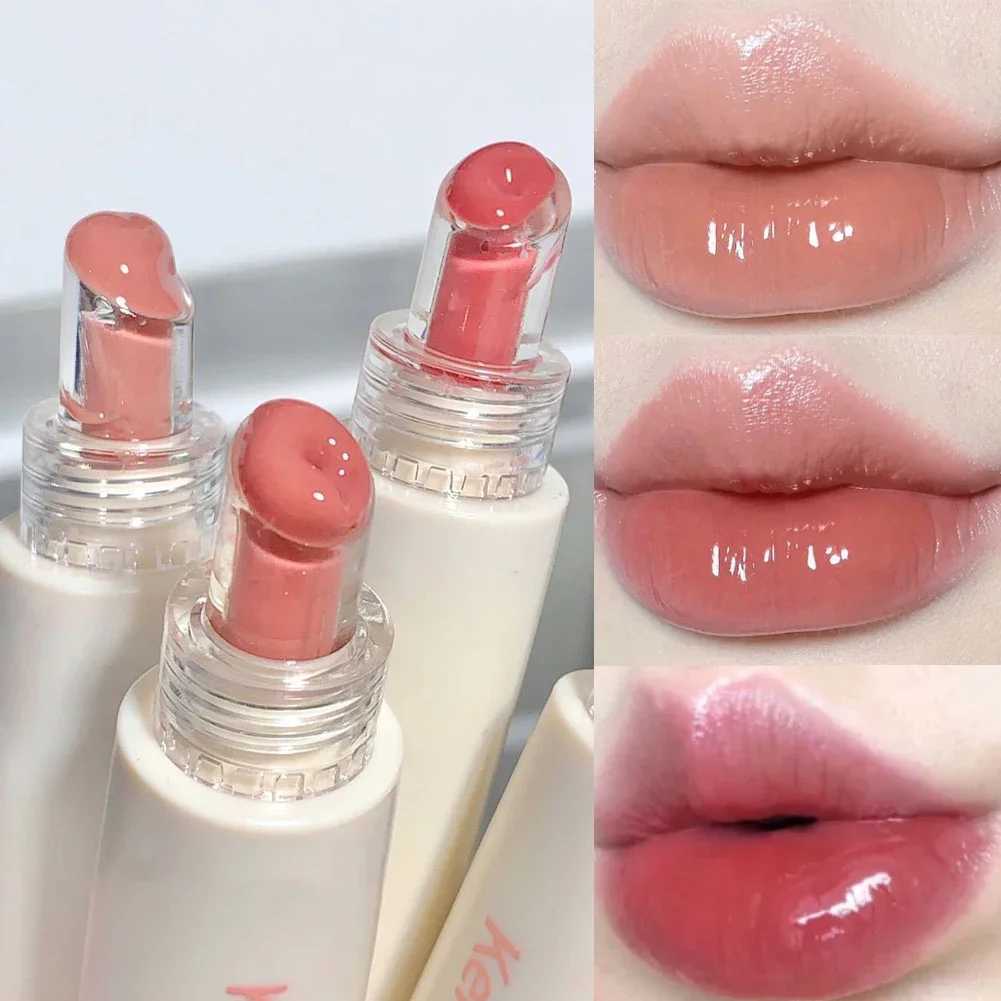 Jelly Lip Glossy Long lasting Whitening lipstick Colorful Moisturizing lipstick Mirror Lip Color Korean Beauty Lip Care MakeupXJ250312