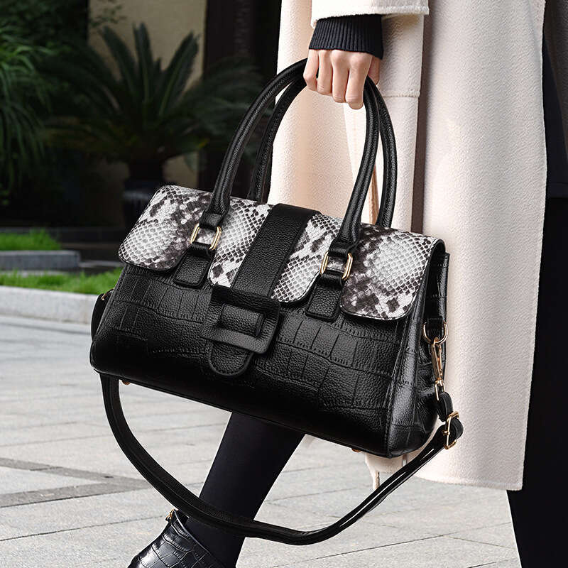 Women's Bags handbag Women's handbag new snake skin pattern large capacity women's business shoulder commuting bag