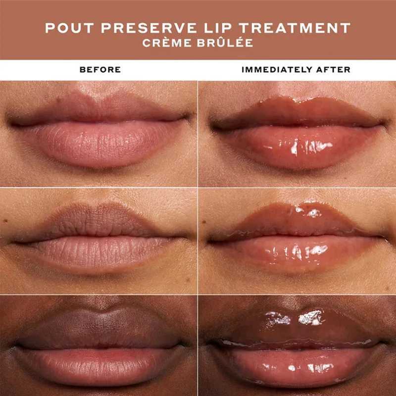 Hydrating Peptide Lip Gloss Transparent Lip Jelly Serum Mirror Water Light Fade Lip Lines Glossy Moisturizing Lip CosmeticXJ250312