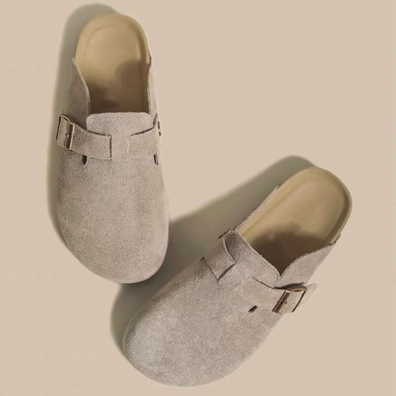 Boken shoes for women 2025 new couple's shoes, spring/summer casual, one foot kick, toe cap, half trailer