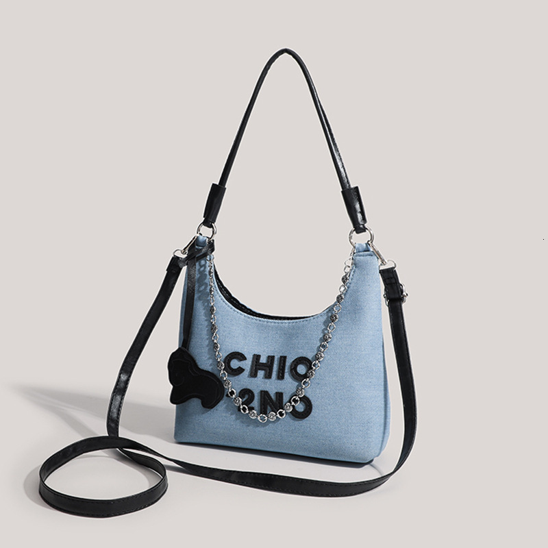 Cowboy Letter Armpit Saddle Bag Women s Designer Fashion Mini Handbag Hot Girl Trend Chain Crossbody Bag Casual Mini Wallet Makeup Bag 2025 New Item
