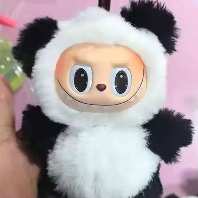 17cm Labubu Panda Mentor Series Blind Box Vinyl Doll Trend Decoration Keychain Collection 1 1 Copy High Quality Birthday Gift X250312