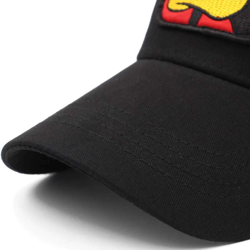 Anime Cartoon Baseball Caps For Women Men's Mesh Hats Duck Embroidered Hip Hop Snapback Male Female Outdoor Trucker Sun Hat