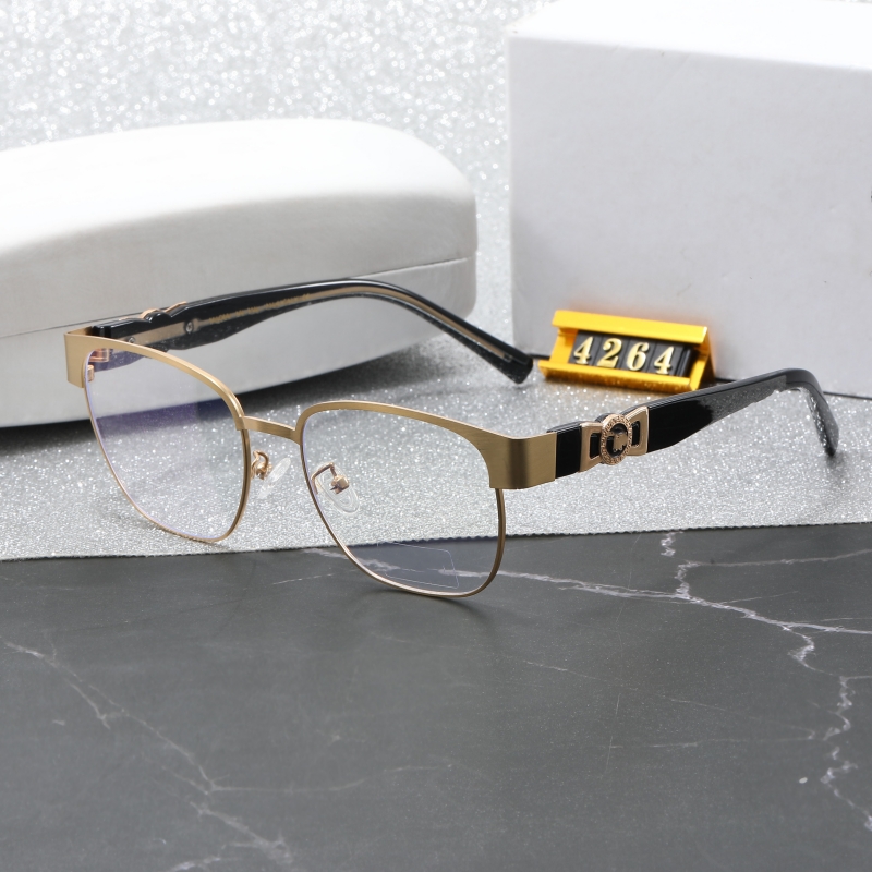 Fashion Classic design Eyeglasses sunglasses For Men Women Pilot Sun Glasses UV400 Eyewear Metal Frame Polaroid Lens 4264 With box2025