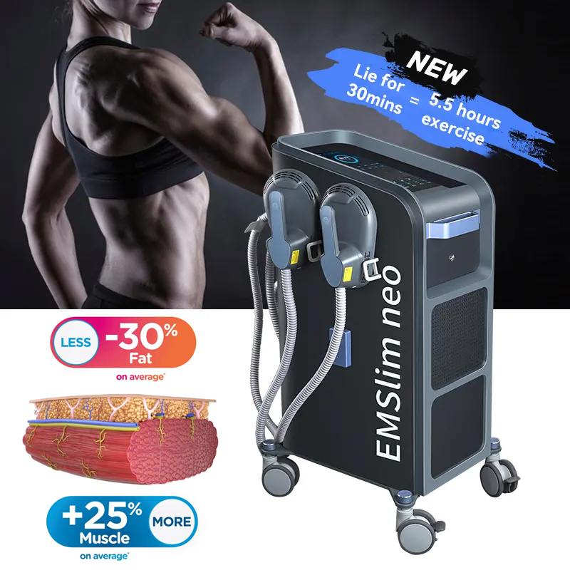 Newest EMS + RF High Intensity Focused Electromagnetic Fat Burning Body Sculpting Muscle Building EMSlim Neo Nova 4 Handles + Pelvic Floor Cushion Mac