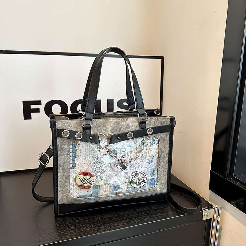 Women's Bags handbag Tote New Pain Chain Love Contract Daily Shoulder Large Capacity Portable Handbag Women's Bag
