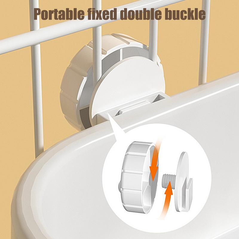 Large Capacity Pet Toilet with Buckle for Guinea Pigs Dangling Square Small Pet Litter Box Pet Cleanging Tools
