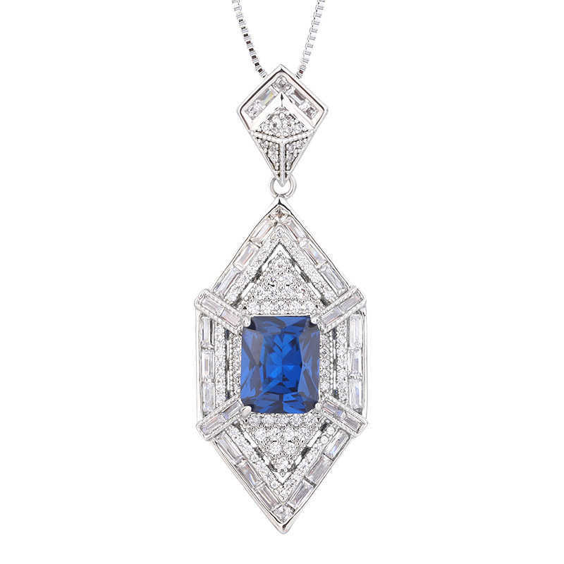 Zhuangsheng Copper Bottom Gold Plated Simulation Royal Blue Treasure Niche Style Set Main Stone 8 * 10-6 * 8 W250312