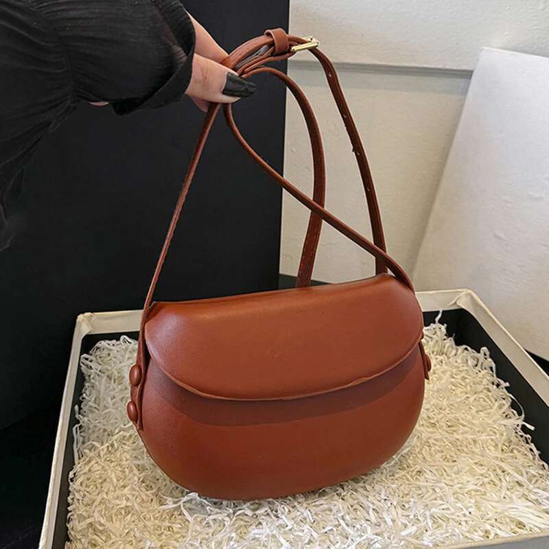 Leather Women PU Crossbody Fashion Purse Sg Saddle Shoulder Bag Candy Color Girl Messenger Bags