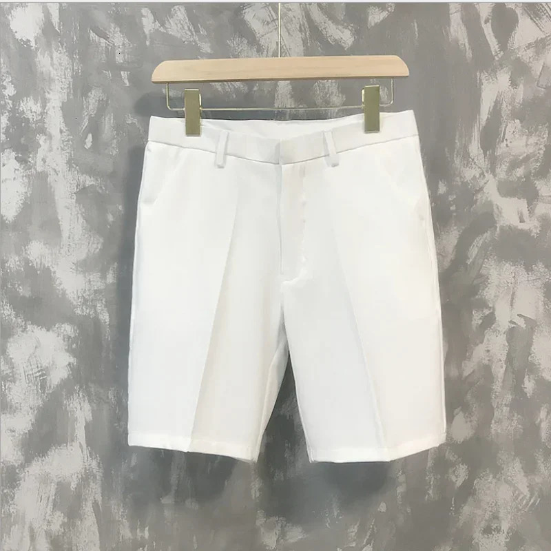 Trends Casual 5point Medium Pants Mens Summer Wild Youth Loose White Set Bermuda Tight 250312