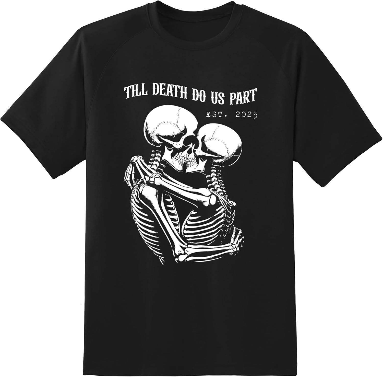 Mens T shirt ThuhaTree Store Valentine's Day Skull Couple T-Shirt 2D, 2D Skull Couple Graphic Tee tee Casual tops summer clothes