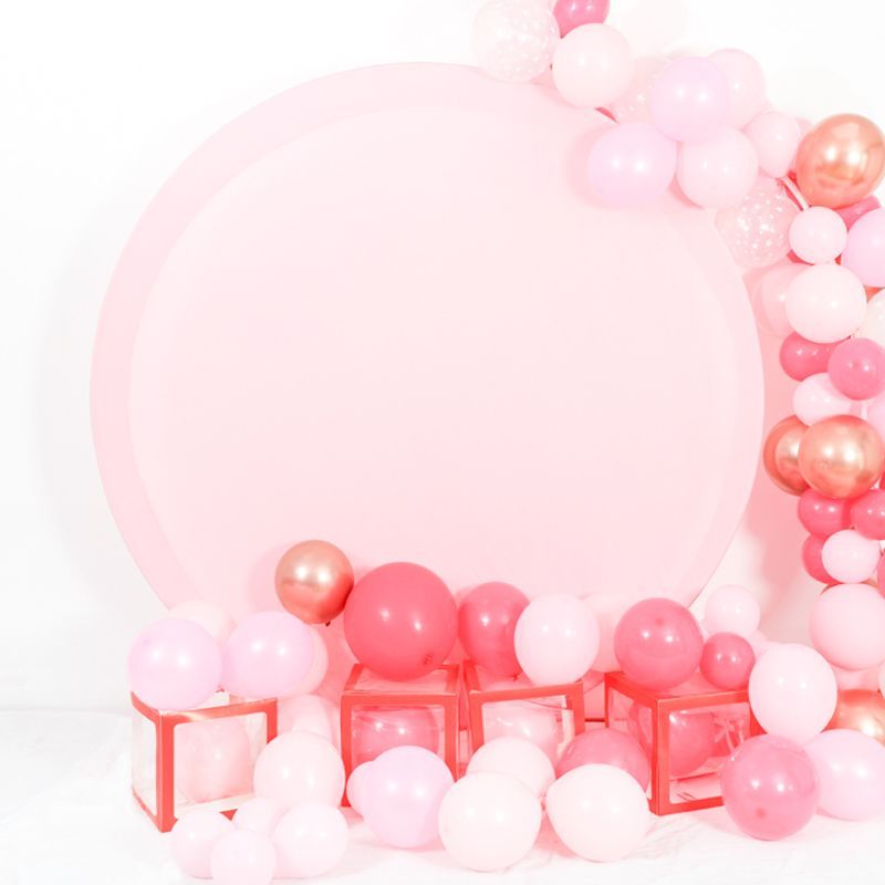 Elastic Round Solid Fabric Cover for Parties and Events Versatile Photo Backdrop Material