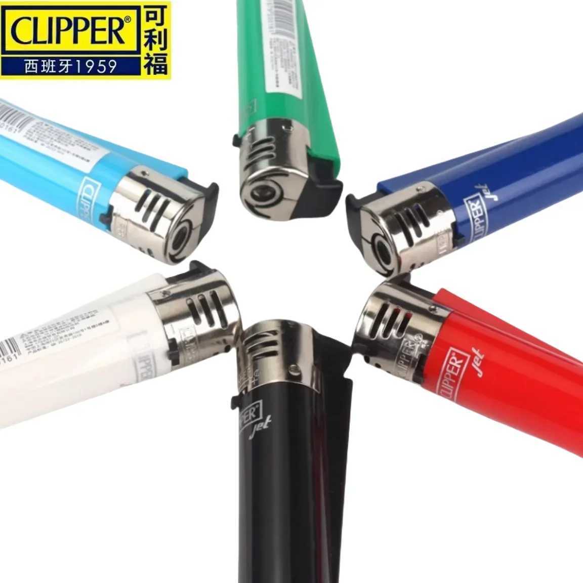 Spanish Clipper Durable Inflatable Windproof Lighter Pink Flame Jet Butane Torch Lighter Multi functional Igniter Mens GiftsC250312