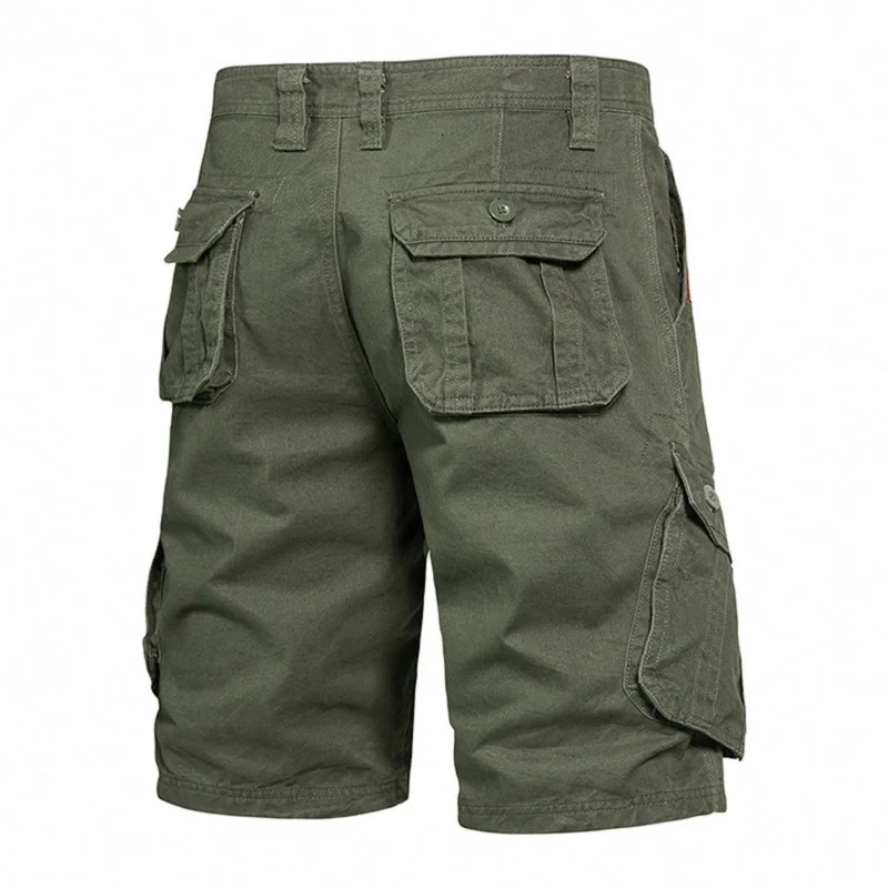 Mens Y2k Shorts Loose Large Size Multi-Pocket Overalls Summer Cotton Comfortable Nickel Pants Outdoor Casual Sports Beach Pants 250310