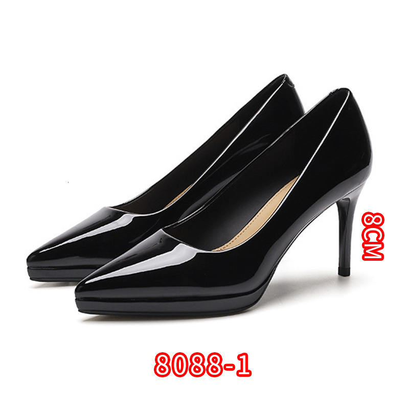 Designer shoes Korean patent leather sexy women's shoes, fashionable pointed thin heels, elegant high heels, fairy style, simple single shoe for 