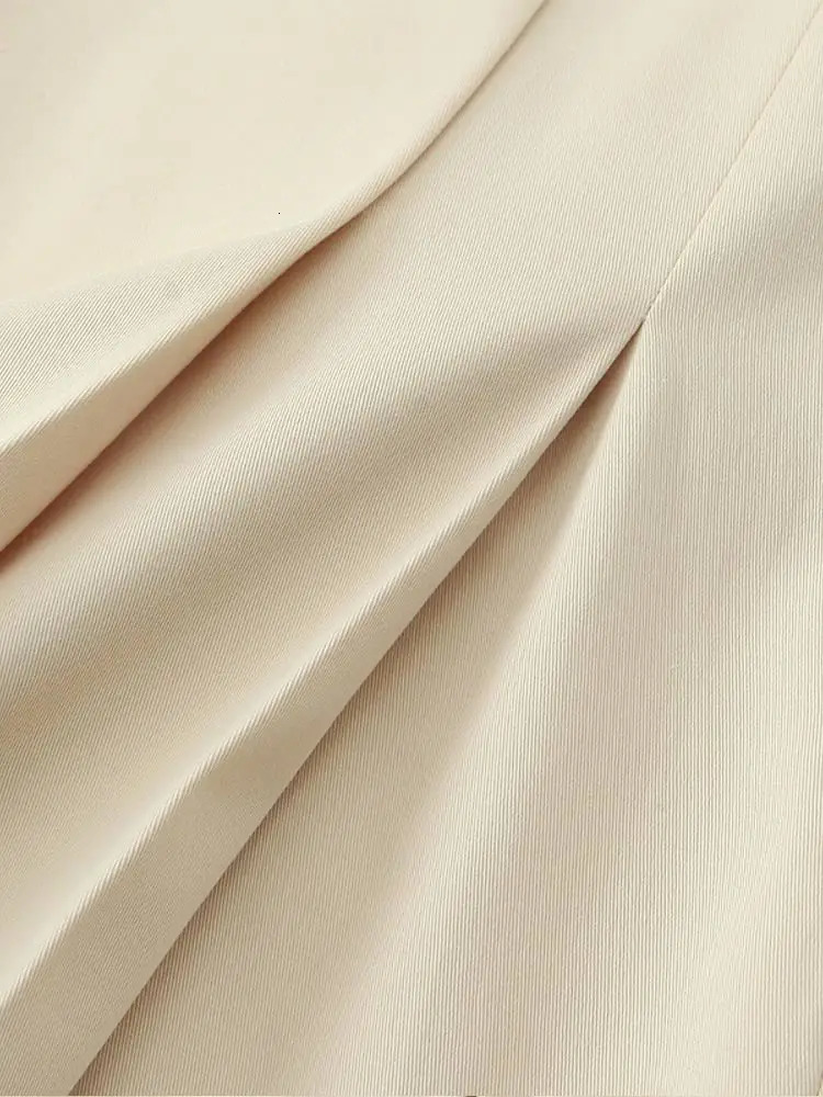 Fashion leather strap womens skiing set casual sleeveless Oneck zipper top waist pleat mini office 250312