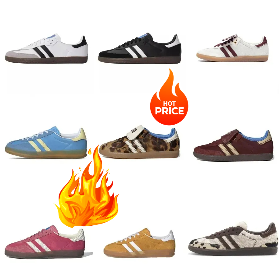 Designer women's shoes T shoes leather stripes men's and women's sports board shoes lovers strawberry bear pink German training shoes