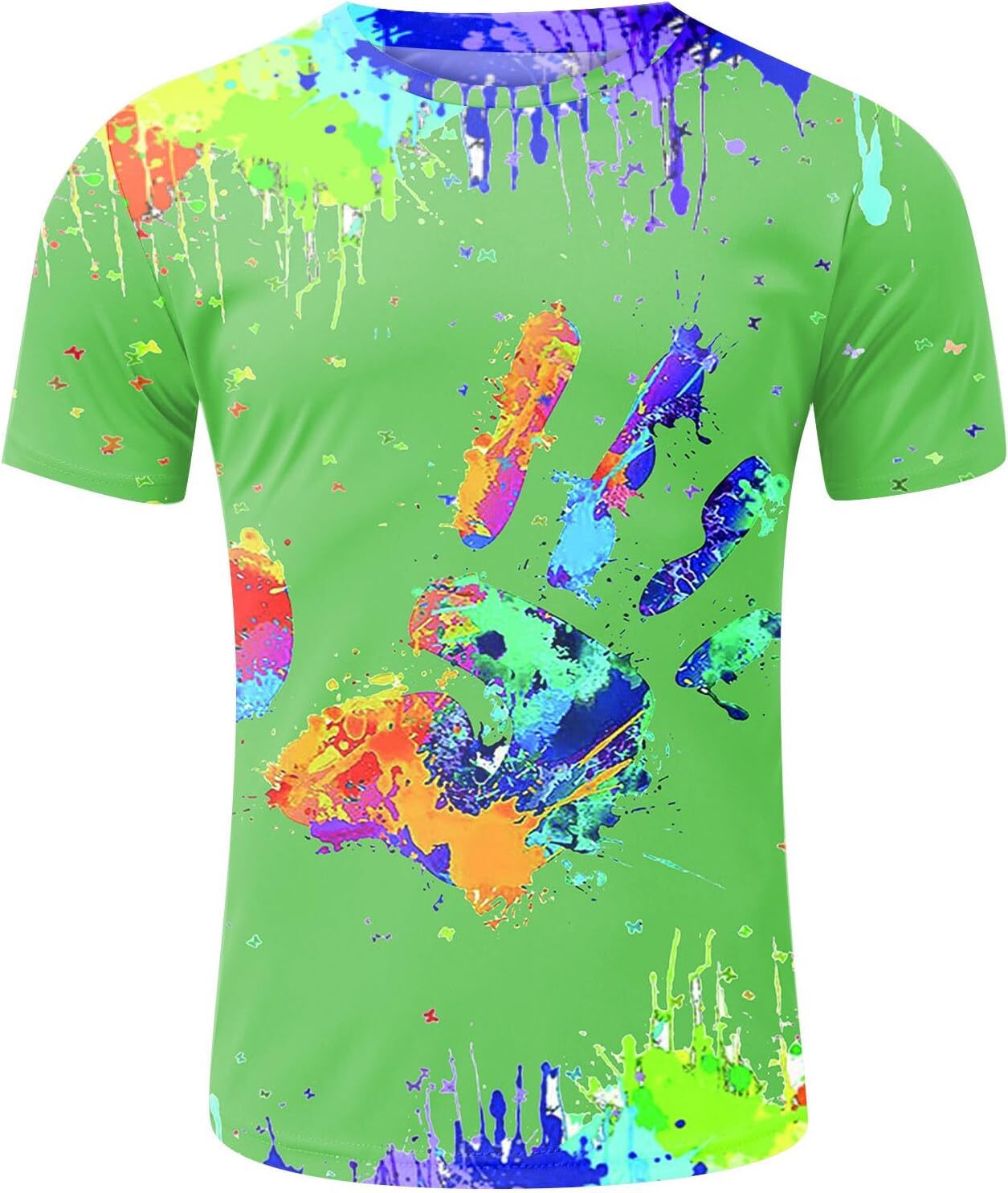 Mens T shirt Mens 3D Printed Shirt Short Sleeve T-Shirts Casual Stylish Graphic Tees Funny Colorful Pattern Top tee Casual tops summer clothes