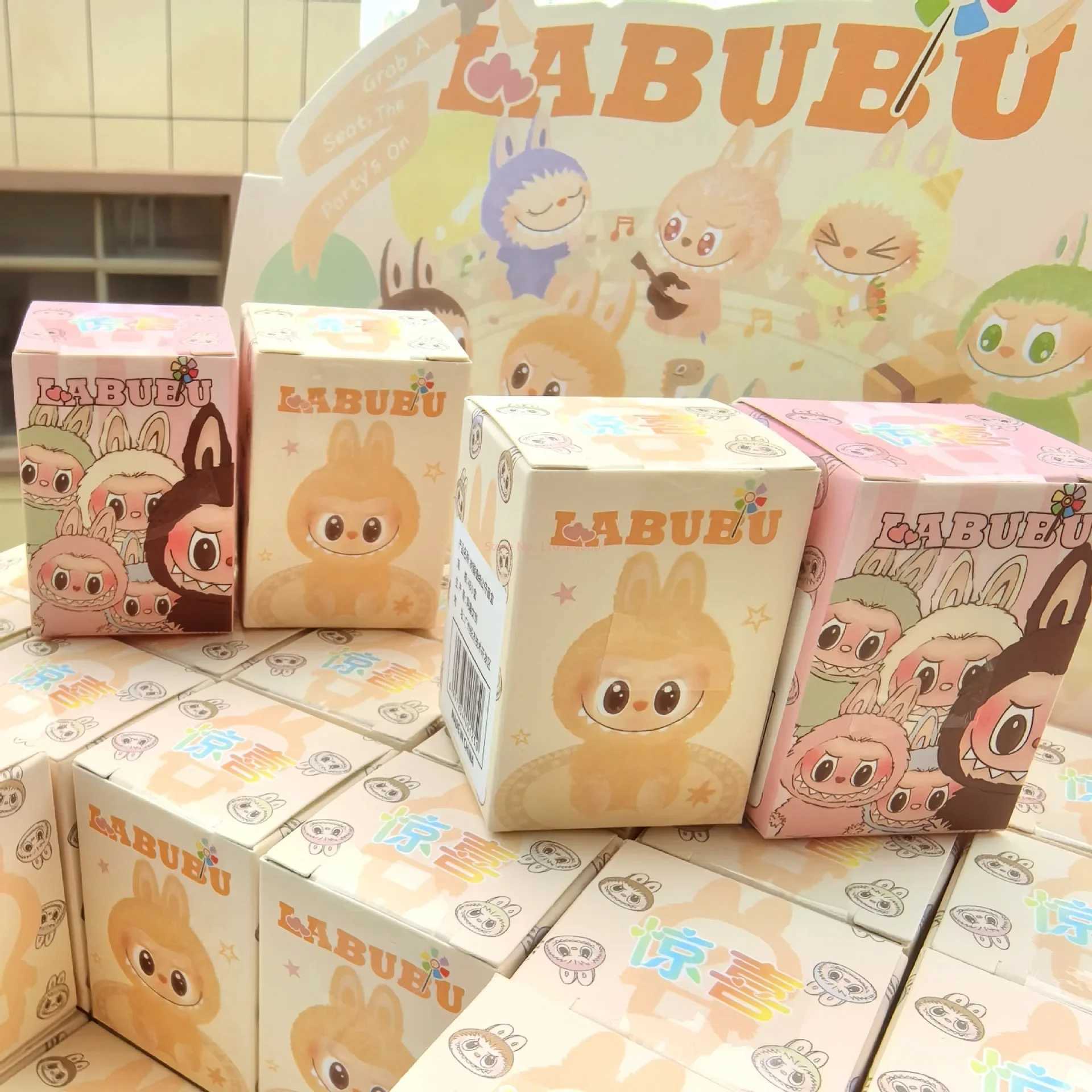Cartoon Labubu Resin Plush Blind Box Pendant Backpack Accessories Desktop Cute Ornament ChildrenS Surprise Birthday Gifts X2506061