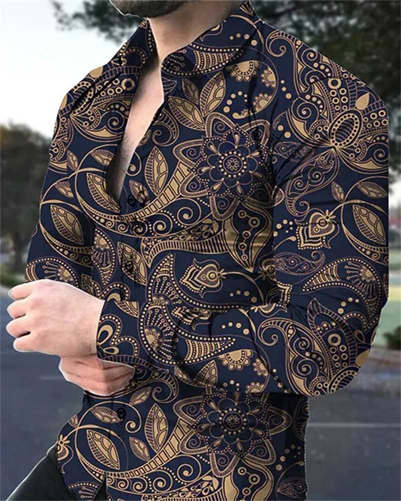 Vertigo Hawaiian Shirts Graphic 3d Printed Shirts Men Fashion Shirts Long Sleeve Beach Blouse Cuba Lapel Shirts Mens Clothing W250312
