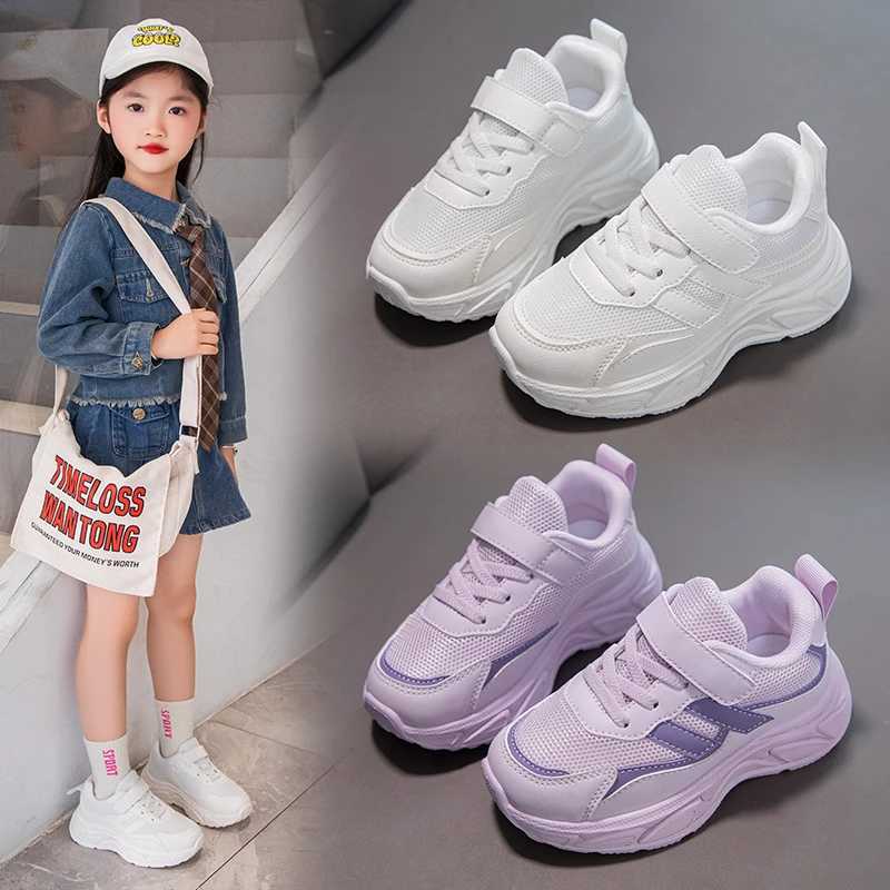 White Kids Shoes For Boys And Girls Fashion Children Casual Shoes Non-slip Sneakers Summer school running shoes Z250312