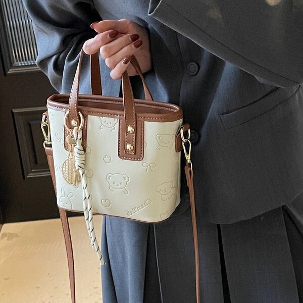 Korean Version Portable Fashion Designer Multifunctional Bucket Bag 2025 New Trend Women s Handbag Casual Shoulder Bag High-end Crossbody Bag