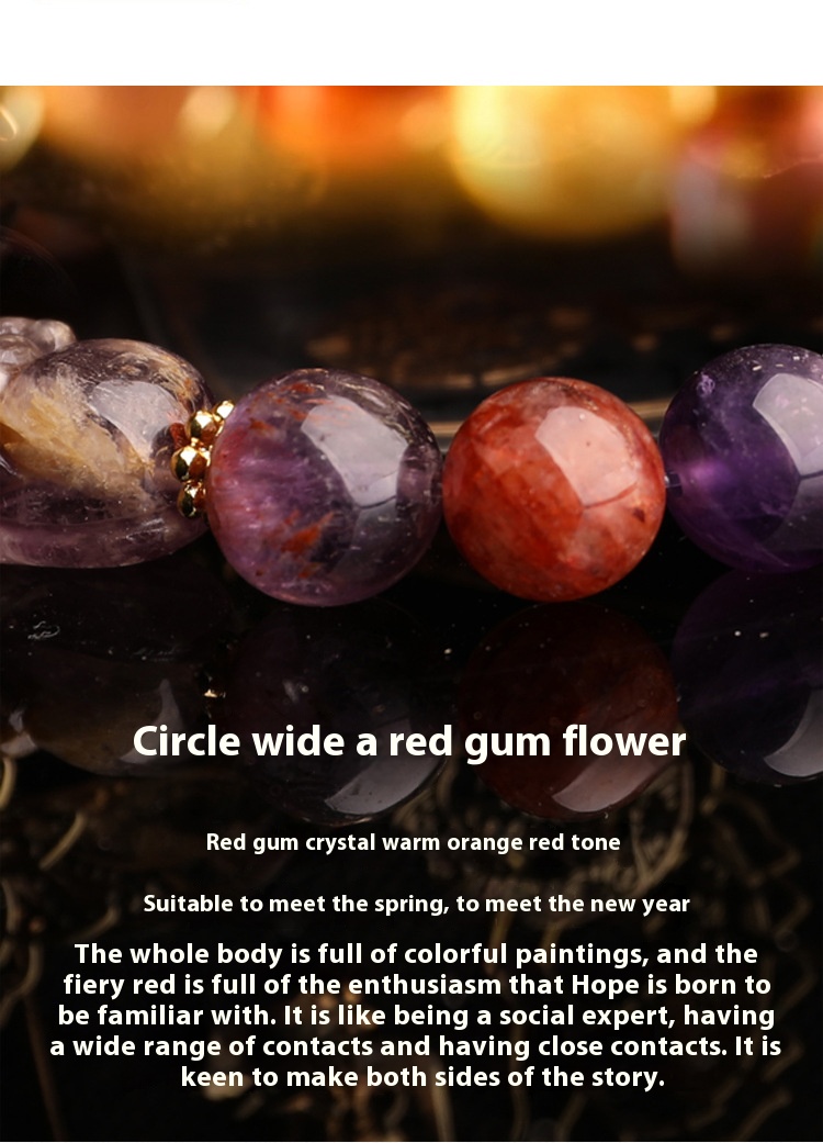 Nine Purple Fire Tenglong Bracelet Golden Dragon Tengfei Shunti Toukui Pixi Amethyst