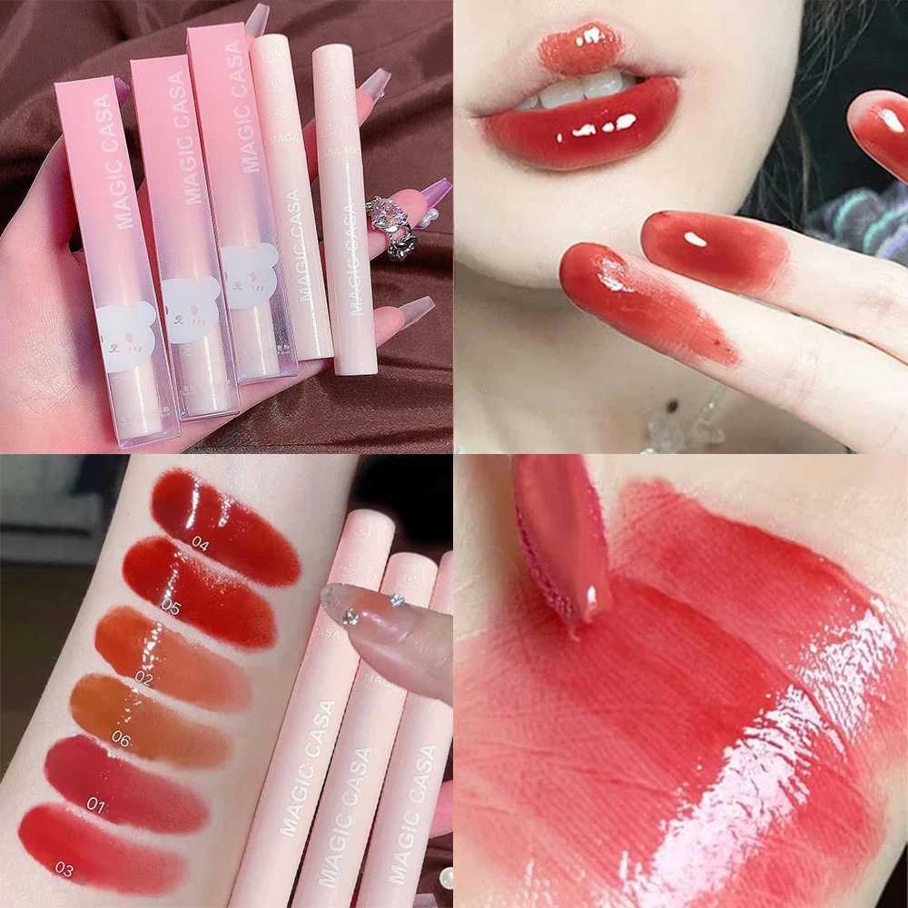 Mirror Water Lip Gloss Lasting Crystal Jelly Lip Glaze Moisturizing Transparent Waterproof Liquid Lipstick Lips Makeup Cosmetics W250312