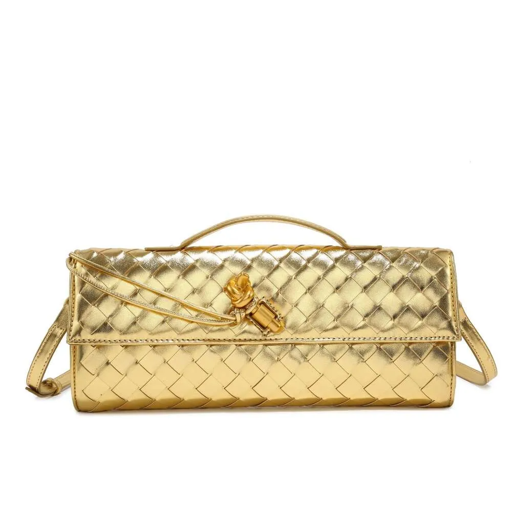 Sheepskin Woven ClutBags Bag - Designer Andiamo Soft Warm Handheld Evening Bag, Mini Handbag for Dinners & Parties