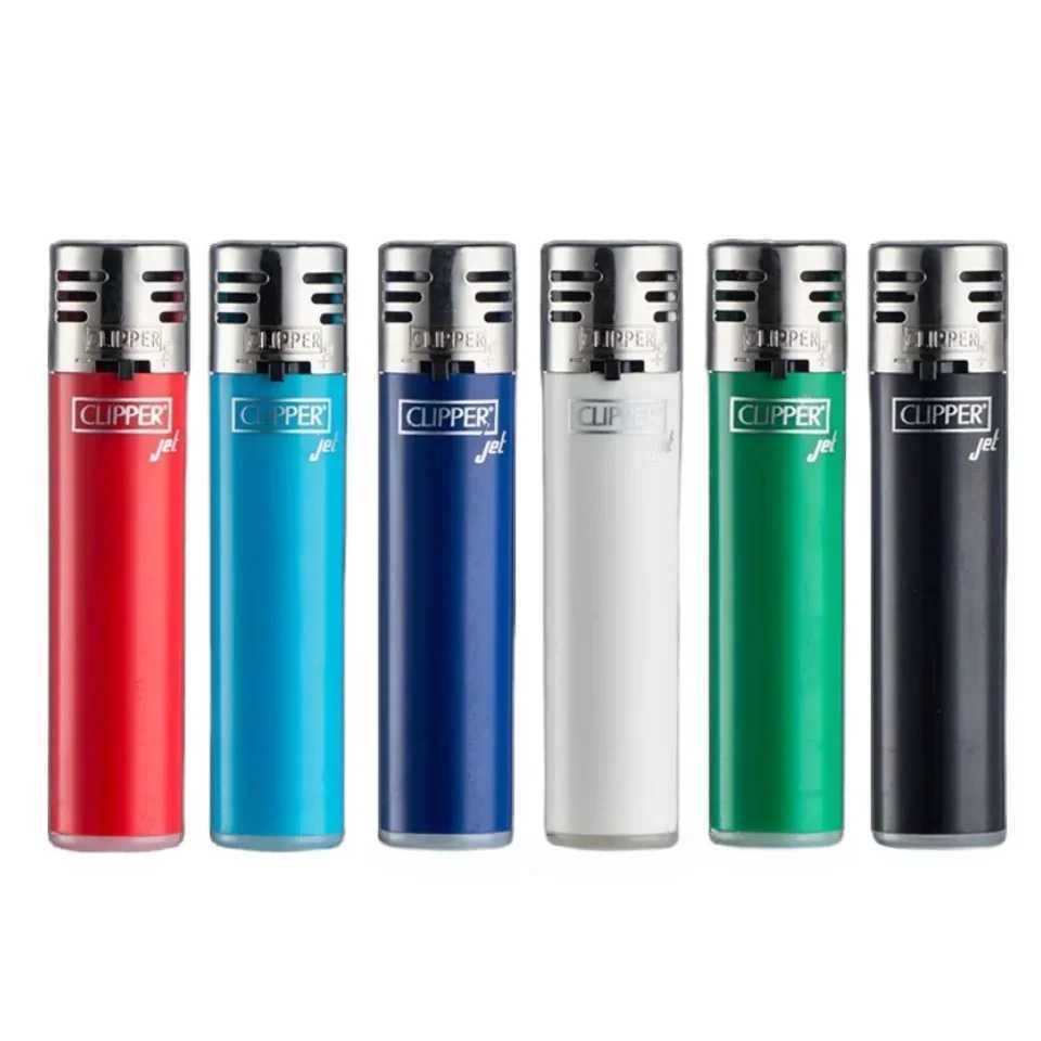 Spanish Clipper Durable Inflatable Windproof Lighter Pink Flame Jet Butane Torch Lighter Multi functional Igniter Mens GiftsC250312