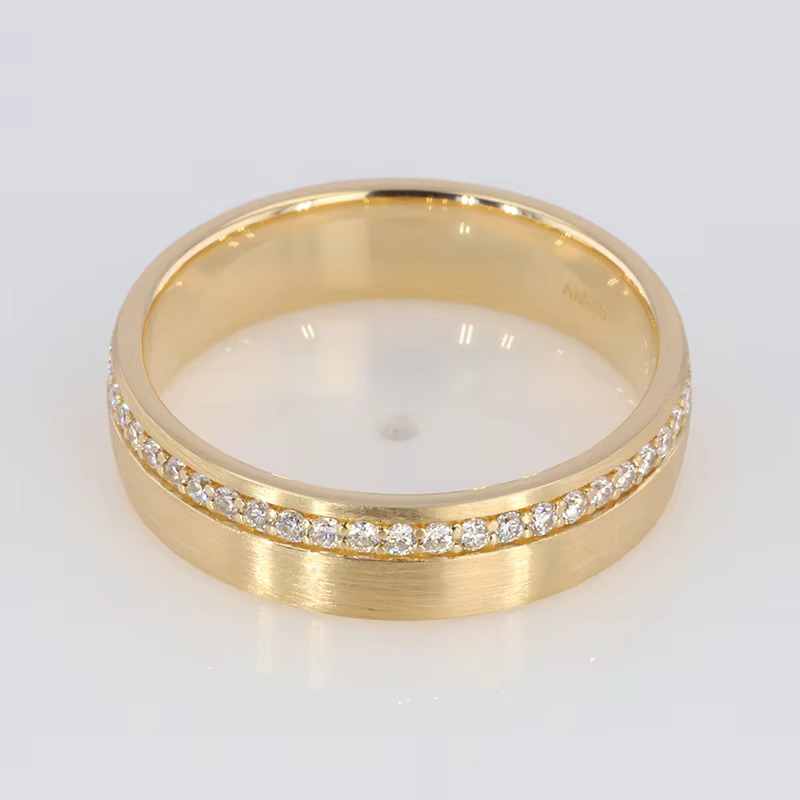 Starsgem OEM ODM Moissanites Eternity Rings for ManDiamond Moissanite Ring Men
