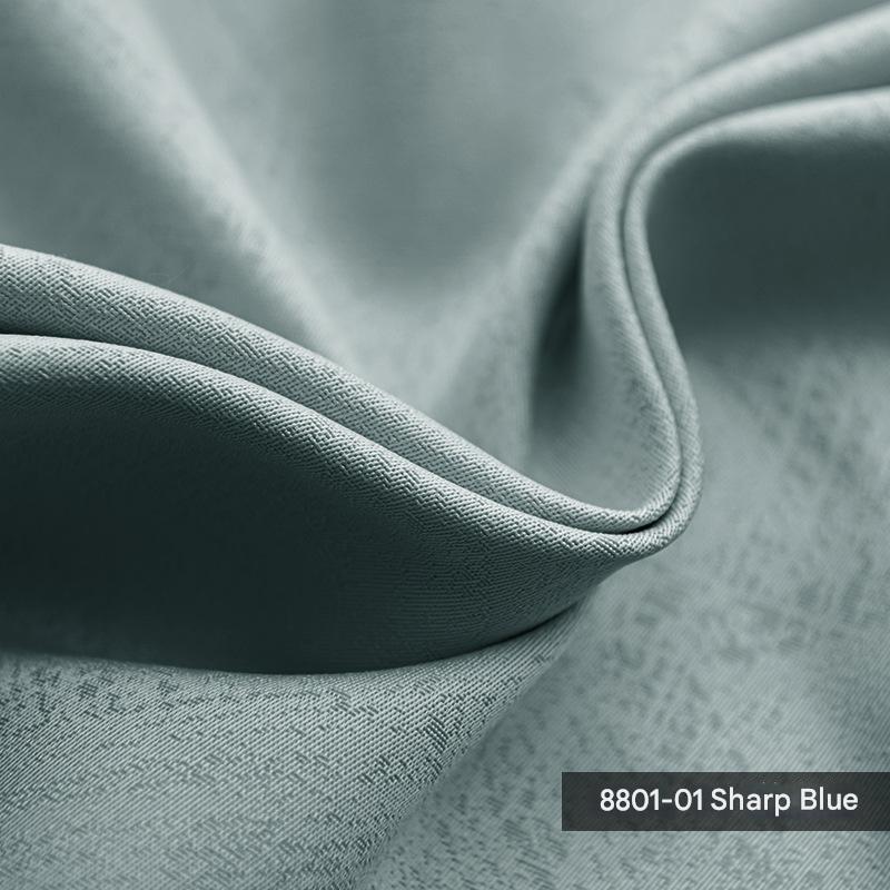 T0398 Thickened mink velvet curtain fabric solid color splicing blackout soundproof living room finished fabric velvet curtain
