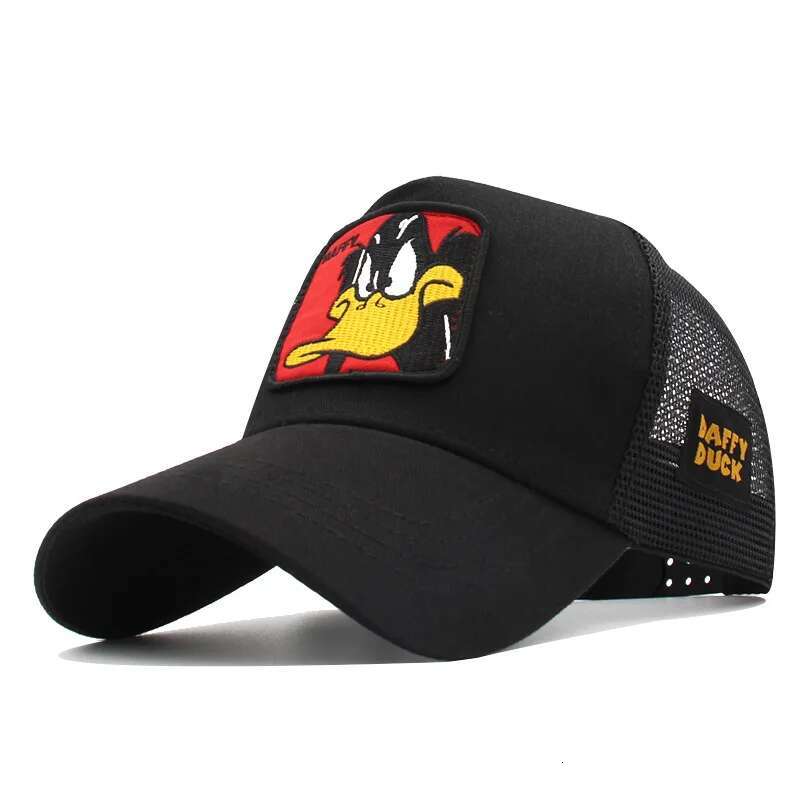 Anime Cartoon Baseball Caps For Women Men's Mesh Hats Duck Embroidered Hip Hop Snapback Male Female Outdoor Trucker Sun Hat