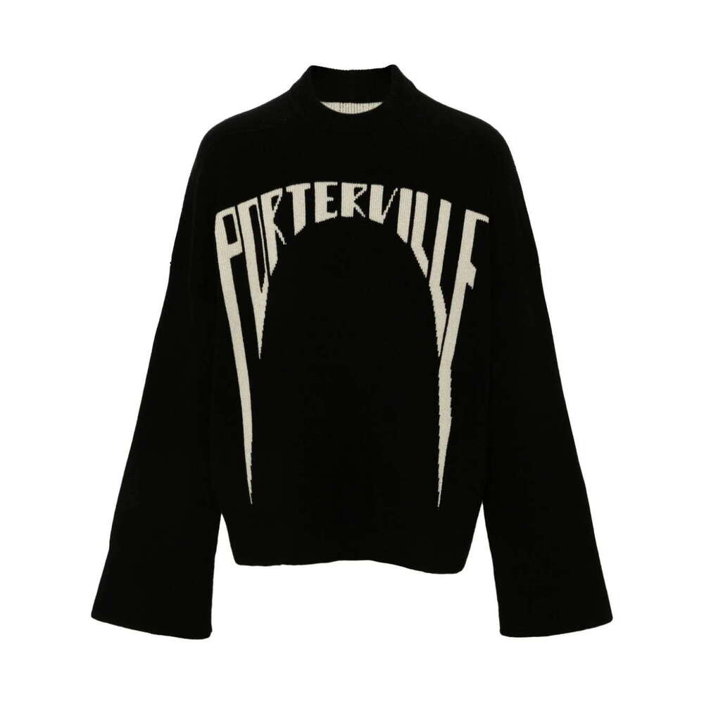 American Street Jacquard Knitted Sweater, Personalized Trend, Harajuku Luxury, Loose Unisex Sweater