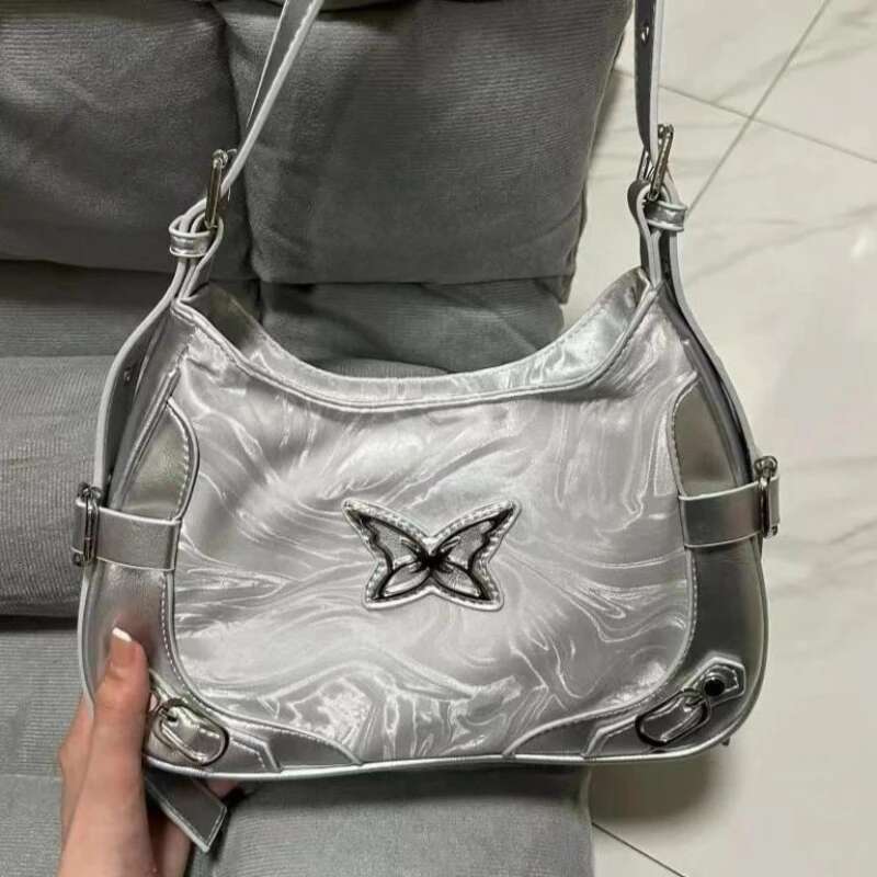 Butterfly Leather Shoulder American Retro Handbag Armpit Storage Bag Fashion Designer Women s Handbag Trend Casual Wallet Mini Wallet Crossbody Bag
