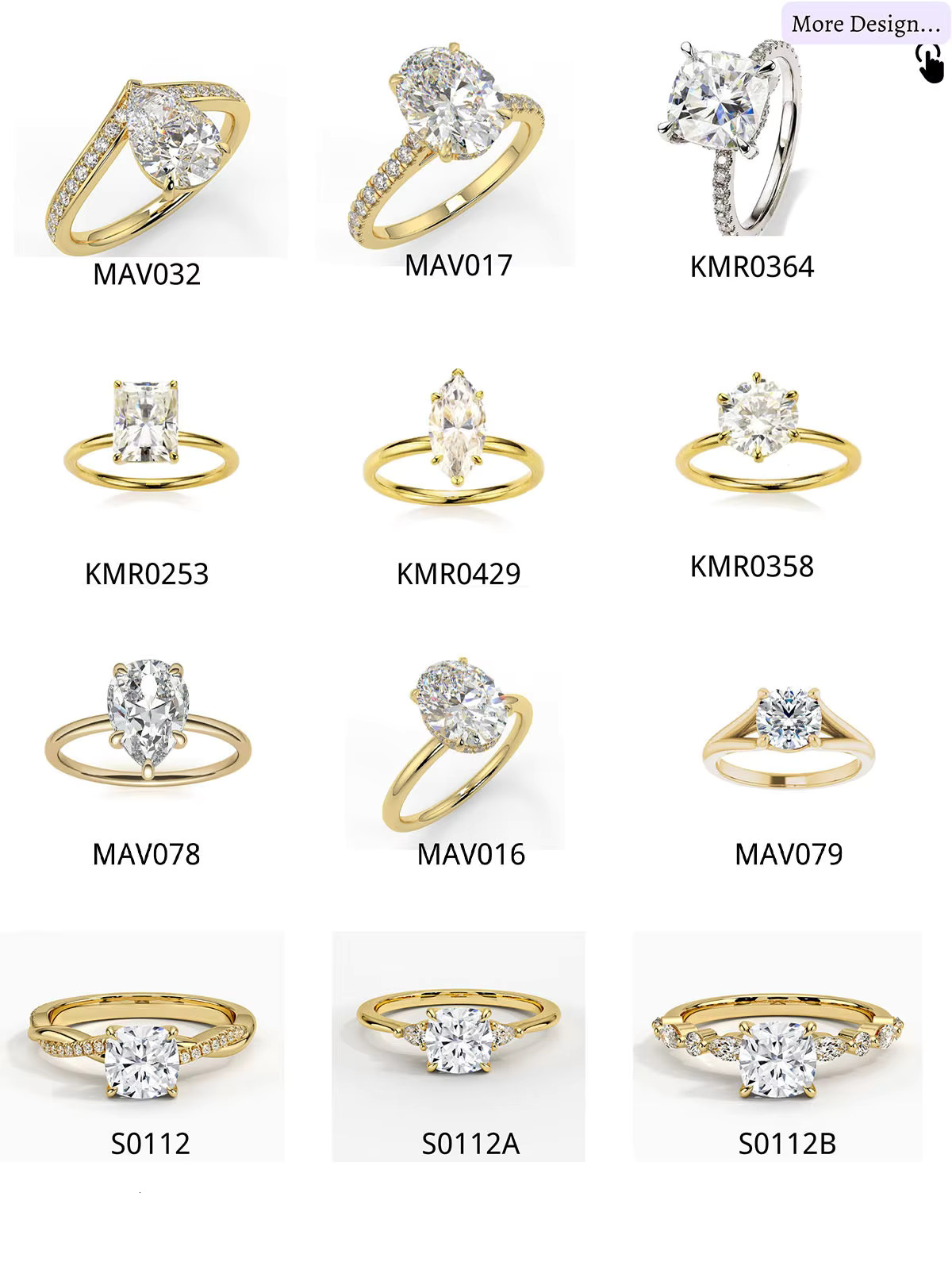 Radiant Cut Moissanite Diamond Pt950 Ring Charming Ring Women Fashion Rings