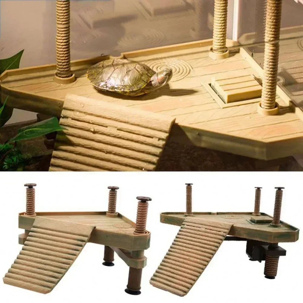 Turtle Climbing Basking Platform Reptile Ramp Platform Turtle Tank Resting Terrace Feeding Climbing Platform Tank Accessories