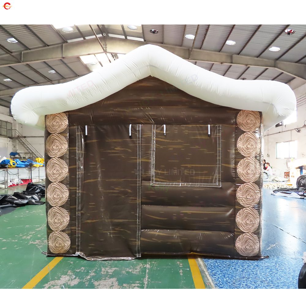 6mLx5mWx4mH (20x16.5x13.2ft) with blower Free Door Ship Outdoor Activities large Xmas decorations inflatable Santa grotto Christmas