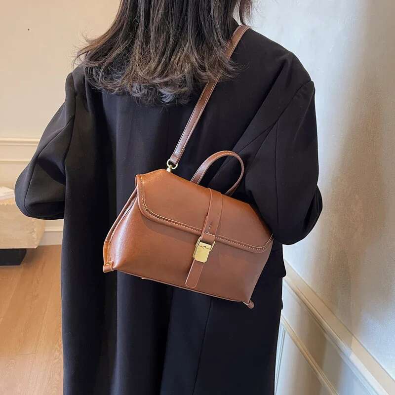 LEFTSIDE Small PU Leather Crossbody Bags Lady With Short Handle For Women 2024 New Designer Y2k Fashion Handbags And Purses