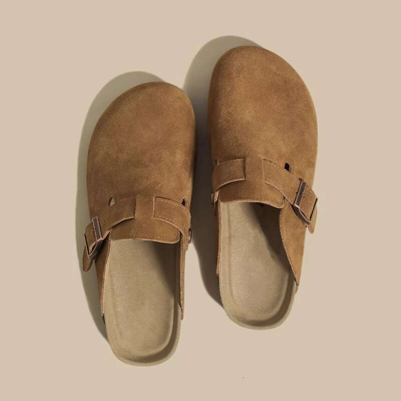 Boken shoes for women 2025 new couple's shoes, spring/summer casual, one foot kick, toe cap, half trailer