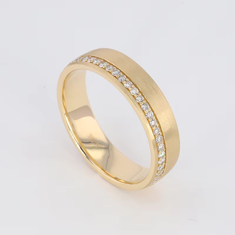 Starsgem OEM ODM Moissanites Eternity Rings for ManDiamond Moissanite Ring Men
