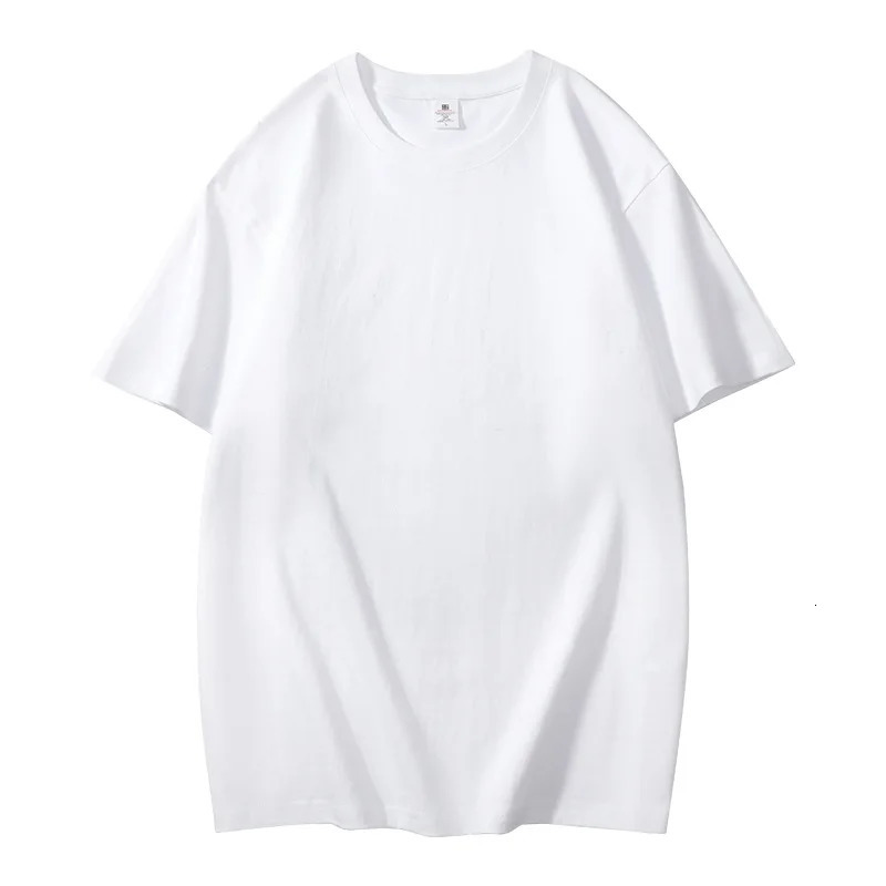 summer 100% pure cotton mens Tshirt solid color short sleeved Oneck highquality top tee basic clothing 250312